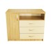 Comoda Milano sonoma cu fildes